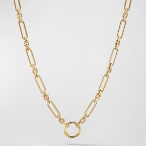 Lexington Chain Necklace in 18K Gold, 4.5mm, 17"L- sku206351404