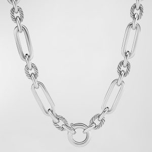 Lexington Chain Necklace in Silver, 9.8mm, 18"L- sku207420307