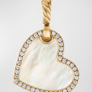 DY Elements Heart Pendant with Diamonds in 18K Gold, 20.3mm- sku209200049