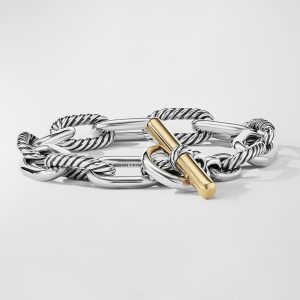 11mm DY Madison Toggle Chain Bracelet in Silver- sku210840191
