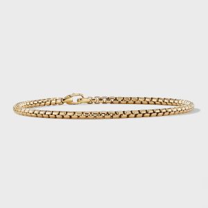 DY Bel Aire Box Chain Bracelet in 18K Gold, 2.7mm, Size M- sku213994185