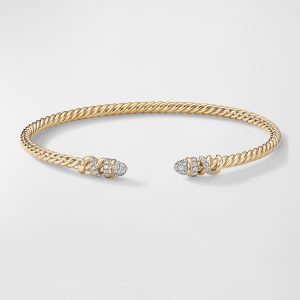 Petite Helena Bracelet with Diamonds in 18K Gold, 3mm- sku215671161