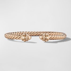 Renaissance Cable Bracelet in 18K Rose Gold, 5mm, Size M- sku216680106