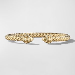 Renaissance Cable Bracelet in 18K Gold, 5mm, Size L- sku218040060