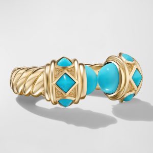 Renaissance Ring with Gemstones in 18K Gold, 6.5mm, Size 8- sku218440128