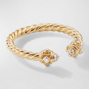 Renaissance Ring with Diamonds in 18K Gold, 2.3mm, Size 10- sku223040375