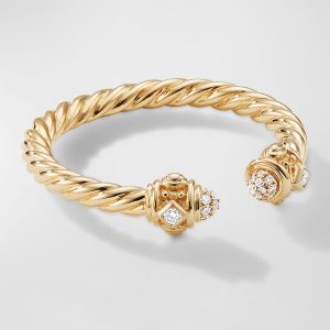 Renaissance Ring with Diamonds in 18K Gold, 2.3mm, Size 9.5- sku223040473