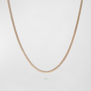 Box Chain Necklace in 18K Gold, 2.7mm, 18"L- sku167787489
