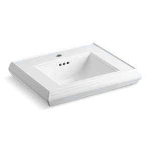 Memoirs® Pedestal/console table bathroom sink basin with single faucet-hole drilling - K-2239-1-0