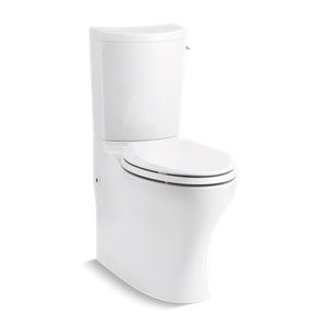 Persuade® Curv Comfort Height® Two-piece elongated dual-flush chair height toilet with right-hand trip lever - K-75790-RA-0