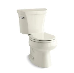 Wellworth® Two-piece round-front 1.28 gpf toilet - K-3997-96