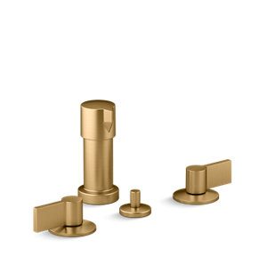 Components® Widespread bidet faucet with Lever handles - K-77983-4-2MB