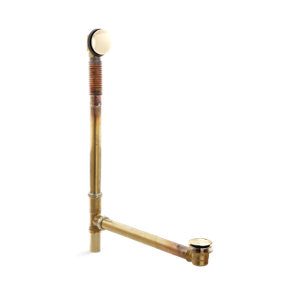Clearflo Brass toe tap bath drain - K-7265-AF