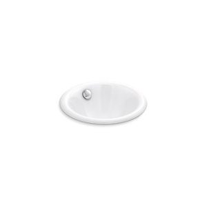 Iron Plains® Round Drop-in/undermount bathroom sink - K-20211-0
