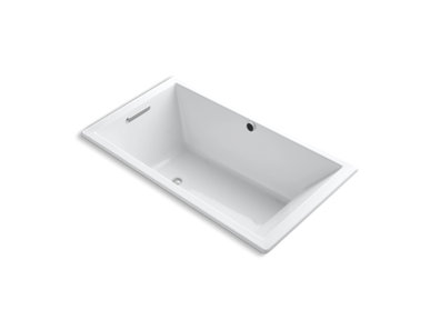 Underscore® Rectangle 66" x 36" drop-in bath with Bask® heated surface and end drain - K-1136-W1-0