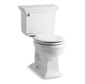 Memoirs® Stately Comfort Height® Two-piece round-front 1.28 gpf chair height toilet - K-3933-0