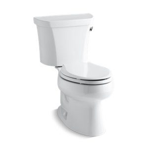 Wellworth® Two-piece elongated 1.28 gpf toilet with right-hand trip lever - K-3998-RA-0