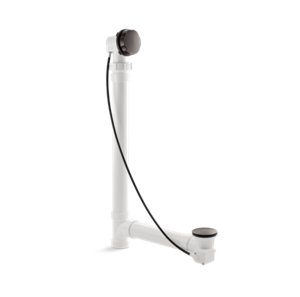 Clearflo Cable bath drain with PVC tubing - K-7213-2BZ