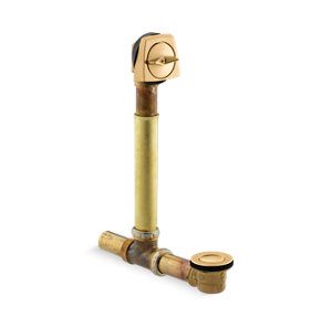 Clearflo 1-1/2" adjustable pop-up drain with above- or through-the-floor installations for 17"-24" deep baths - K-7161-AF-2MB