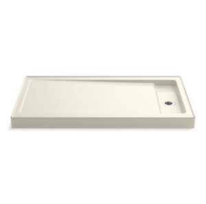 Bellwether® 60" x 34" single-threshold shower base with right offset drain - K-9194-96