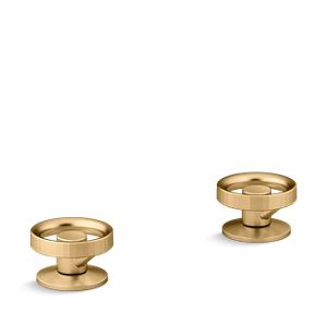 Components® Deck-mount bath faucet handles with Industrial design - K-77990-9-2MB