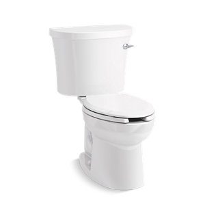 Kingston Two-piece elongated 1.28 gpf toilet with right-hand trip lever - K-25087-RA-0