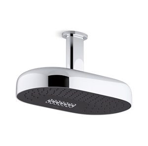 Statement Oblong 12" two-function 1.75 gpm rainhead with Katalyst® air-induction technology - K-26295-G-CP