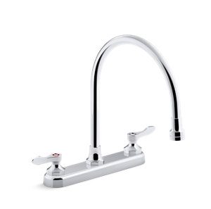 Triton® Bowe® 1.8 gpm kitchen sink faucet with 9-5/16" gooseneck spout, aerated flow and lever handles - K-810T70-4AFA-CP
