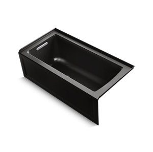 Archer® 60" x 30" alcove bath with integral apron, integral flange and left-hand drain - K-1946-LA-7