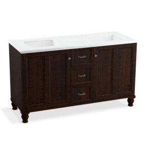 Damask® 60" bathroom vanity cabinet - K-99524-LG-1WB