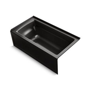 Archer® 60" x 32" alcove bath with integral apron, integral flange and right-hand drain - K-1123-RA-7