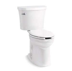 Kingston Comfort Height® Two-piece elongated 1.28 gpf chair height toilet - K-25077-0