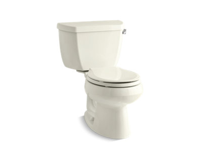 Wellworth® Classic Two-piece round-front 1.28 gpf toilet with right-hand trip lever - K-3577-RA-96