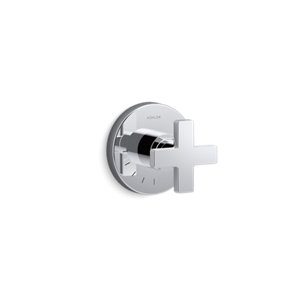 Composed® MasterShower® volume control valve trim with cross handle - K-T73135-3-CP