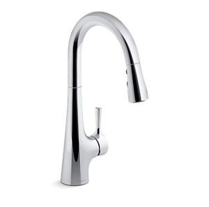 Tempered® Pull-down single-handle kitchen sink faucet - K-24661-CP