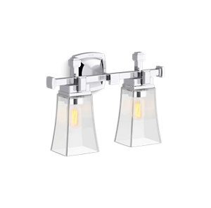Riff® 16" two-light sconce - K-31756-SC02-CPL