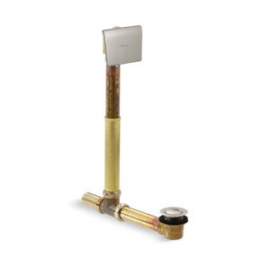 Tea-for-Two® 1-1/2" contoured pop-up drain and overflow for above- or through-the-floor installation - K-7148-AF-BN