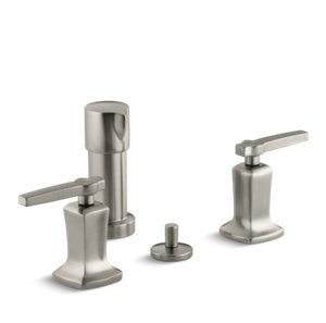 Margaux® Vertical spray bidet faucet with lever handles - K-16238-4-BN