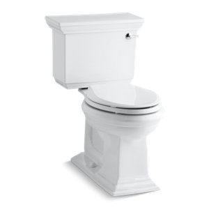 Memoirs® Stately Comfort Height® Two-piece elongated 1.28 gpf chair height toilet with right-hand trip lever - K-3817-RA-0