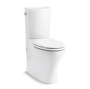 Persuade® Curv Two-piece elongated toilet with skirted trapway, dual-flush - K-75790-0