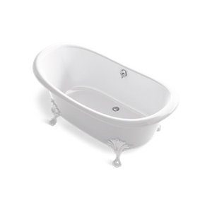 Artifacts® 66-1/8" x 32-1/2" freestanding bath with White exterior - K-21000-W-0
