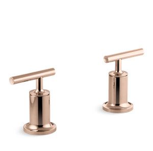 Purist® Deck- or wall-mount bath faucet handle trim with lever design - K-T14429-4-RGD