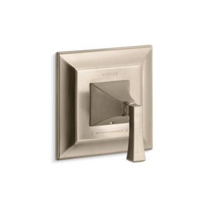 Memoirs® Stately Valve trim with Deco lever handle for thermostatic valve, requires valve - K-T10421-4V-BV