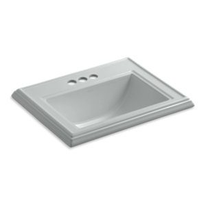 Memoirs® Classic Drop-in bathroom sink with 4" centerset faucet holes - K-2241-4-95