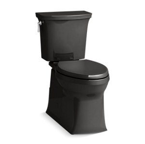 Corbelle® Two-piece elongated toilet with skirted trapway, 1.28 gpf - K-3814-7