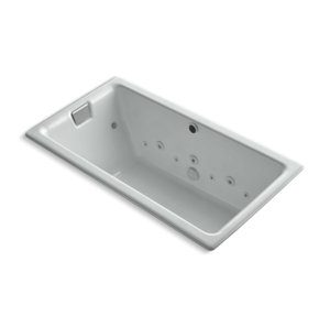 Tea-for-Two® 66" x 36" drop-in Effervescence whirlpool bath with spa package - K-856-AH-95