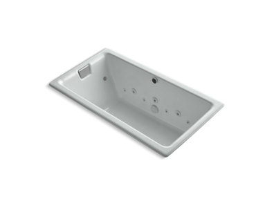 Tea-for-Two® 66" x 36" drop-in Effervescence whirlpool bath with spa package - K-856-AH-95