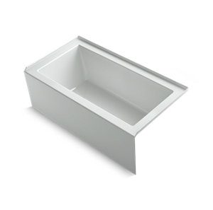 Underscore® Rectangle 60" x 32" alcove bath with integral apron, integral flange and right-hand drain - K-1957-RA-95