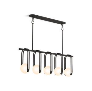 Kraga 45" five-light linear chandelier - K-32380-CH05-BLL