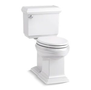 MemoirsÆ Classic Two-piece elongated toilet with concealed trapway, 1.28 gpf - K-6999-0